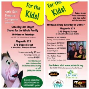 Saturdays on Stage Family-Friendly Theater @ The Magnetic Theatre | Asheville | North Carolina | United States