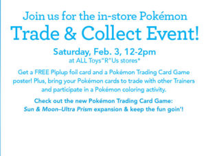 Pokemon Trade and Collect Event (6+yrs) @ Toys"R"Us | Asheville | North Carolina | United States