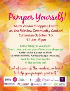 Pamper Yourself! Vendor Event @ Fairview Community Center  | Fairview | North Carolina | United States