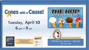 Cones for a Cause, MS Community of WNC Fundraiser @ The Hop Ice Cream Cafe | Asheville | North Carolina | United States