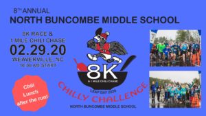 8th Annual Chilly Challenge 8K @ North Buncombe Middle School | Weaverville | North Carolina | United States