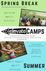 Elevate Spring Break Camp (5-11yrs) @ Elevate Life and Art | Asheville | North Carolina | United States