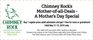 Mother's Day Weekend Admission Special @ Chimney Rock at Chimney Rock State Park | Chimney Rock | North Carolina | United States