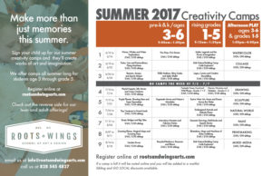 Creativity Summer Camps (Rising 1st-5th grades) @ Roots + Wings School of Art and Design | Asheville | North Carolina | United States