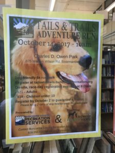 Annual Tails and Trails 5k Adventure Run @ Charles D Owen Park | Swannanoa | North Carolina | United States