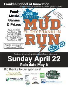 Founders' Day Celebration & Mud Run! (6+yrs) @ The Franklin School of Innovation  | Asheville | North Carolina | United States