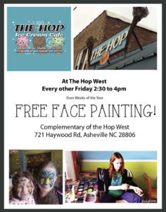 FREE Face Painting @ The Hop West | Asheville | North Carolina | United States