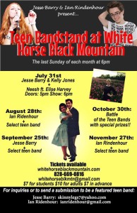 Monthly Teen Bandstand Series @ White Horse Black Mountain | Black Mountain | North Carolina | United States