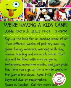 Summer Art Camp (6-12yrs) @ Claying Around | Asheville | North Carolina | United States