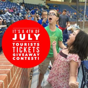 Asheville Tourists Game and post game Independence Day Celebration Fireworks Extravaganza Tickets GIVEAWAY CONTEST @ on our Facebook Page