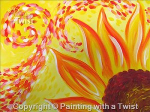 Family Friendly Painting Class: "Van Gogh's Sunflower" (7+yrs) @ Painting with a Twist - Asheville, NC | Asheville | North Carolina | United States