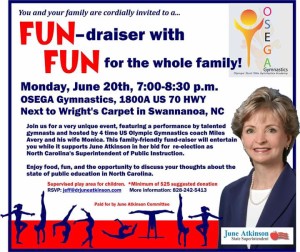 FUN-draiser with FUN for the whole family @ OSEGA Gymnastics East | Swannanoa | North Carolina | United States