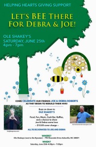 Let's BEE There for Debra & Joe! fundraiser @ Ole Shakey's | Asheville | North Carolina | United States