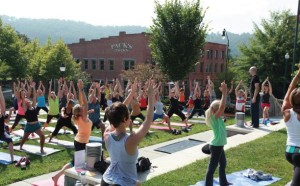 7th Annual Yoga in the Park (Kids of all ages welcome!) @ Reuter Terrace in Pack Square Park | Asheville | North Carolina | United States