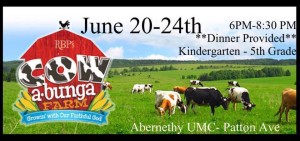 'Cow-a-Bunga Farm' Vacation Bible School (k-5th Grade) @ Abernethy United Methodist Church | Hendersonville | North Carolina | United States