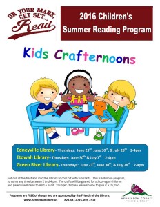 Kids Crafternoons (school-aged) @ Henderson County Libraries