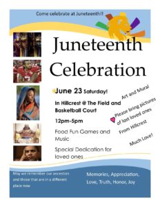 Juneteenth Celebration: Celebrating the End of Slavery @ Hillcrest Community | Asheville | North Carolina | United States