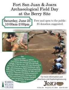 Fort San Juan & Joara Archaeological Field Day at the Berry Site @ Warren Wilson College | Morganton | North Carolina | United States