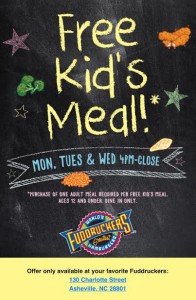 FREE Kid's Meal @ Fuddruckers | Asheville | North Carolina | United States