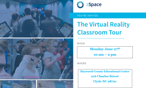 The Virtual Reality Classroom Tour @ HCS Education Center parking lot | Clyde | North Carolina | United States