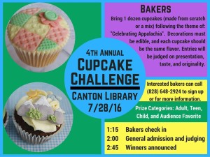 4th Annual Cupcake Challenge @ Canton Public Library | Canton | North Carolina | United States