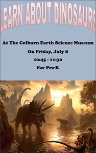 Learn About Dinosaurs (PreK) @ Colburn Earth Science Museum | Asheville | North Carolina | United States