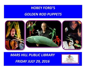 Hobey Ford's Golden Rod Puppets @ Mars Hill Public Library | Mars Hill | North Carolina | United States