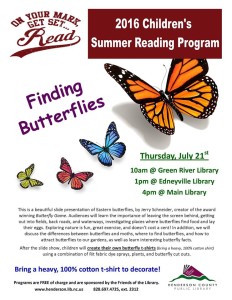 Finding Butterflies @ Henderson County Libraries