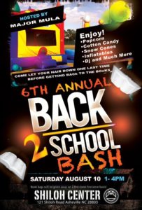 Annual Back to School BASH @ Linwood Crump Shiloh Center | Asheville | North Carolina | United States