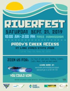 Annual Catawba RiverFest Celebration @ Lake James State Park | Nebo | North Carolina | United States