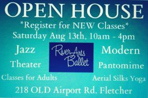 RAB Open House & Pre-Registration Shindig, Bonanza @ River Arts Ballet, Asheville/Fletcher - North Carolina - USA | Fletcher | North Carolina | United States