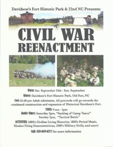 Civil War Reenactment @ Davidson's Fort Historic Park | Old Fort | North Carolina | United States