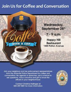 Coffee with a Cop @ Happy Hill Restaurant | Asheville | North Carolina | United States