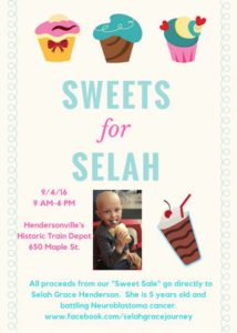 Sweets for Selah @ Historic Hendersonville Train Depot | Hendersonville | North Carolina | United States