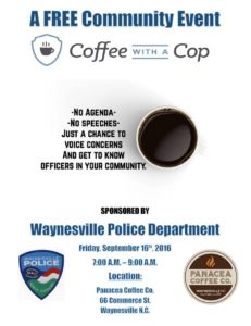 Coffee With a Cop @ Panacea Coffee Co. | Waynesville | North Carolina | United States