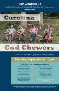 The Carolina Cud Chewers in Concert @ UNCA Lipinsky Auditorium