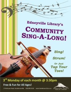 Old-Time Sing-A-Long @ Edneyville Public Library | Hendersonville | North Carolina | United States