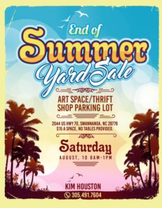 End of Summer Community Yard Sale @ ArtSpace Charter School | Swannanoa | North Carolina | United States