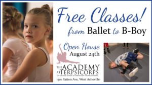 Open House Day of Free Dance Classes - From Ballet to B-Boy! @ The Academy at Terpsicorps Theatre of Dance | Asheville | North Carolina | United States