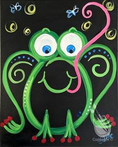 Toad-aly Neon Frog Painting Class (7+yrs) @ Painting with a Twist - Asheville, NC  | Asheville | North Carolina | United States