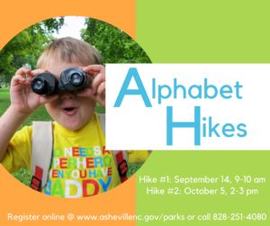 Alphabet Hike (Ages 3-5 with adult) @ Carrier Park | Asheville | North Carolina | United States