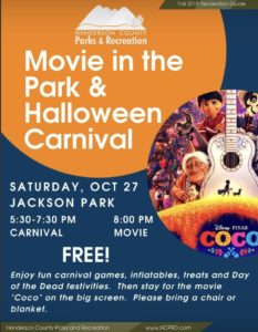 Movie in the Park/Halloween Carnival @ Jackson Park | Hendersonville | North Carolina | United States