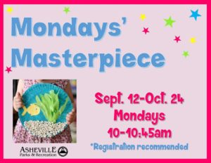 'Mondays’ Masterpiece' Toddler/Preschooler Program (2-5yrs) @ Stephens Lee Recreation Center | Asheville | North Carolina | United States