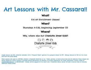 Art Lessons with James Cassara @ Charlotte Street Kids | Asheville | North Carolina | United States