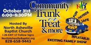 Community Trunk or Treat & More @ North Asheville Baptist Church's New Property | Woodfin | North Carolina | United States