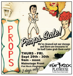 Props Sale @ Flat Rock Playhouse (MainStage Front) | Flat Rock | North Carolina | United States