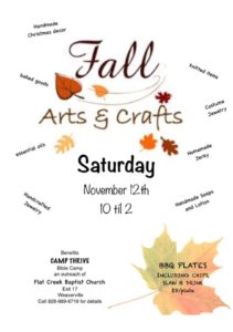 Camp THRIVE 1st Annual Craft Bazaar @ Flat Creek Baptist Church | Weaverville | North Carolina | United States