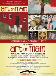 58th Annual Art on Main @ Historic Downtown Hendersonville | Hendersonville | North Carolina | United States