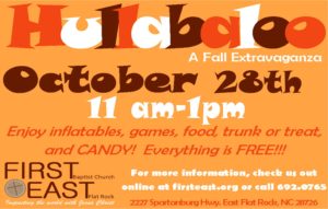 (CANCELLED) Hullabaloo: A Fall Extravaganza @ First Baptist Church of East Flat Rock | East Flat Rock | North Carolina | United States