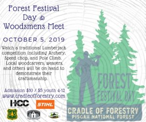 Forest Festival Day & Intercollegiate Woodsmen's Meet @ Cradle of Forestry - Historic Site & Discovery Center  | Pisgah Forest | North Carolina | United States